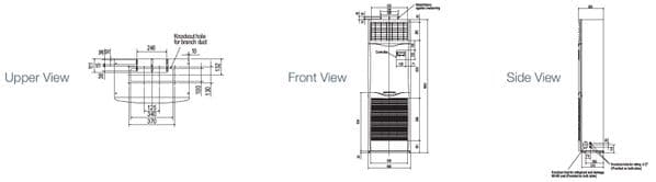 Mitsubishi Electric Air Conditioning PSA-RP100KA Floor Mounted Heat Pump Inverter 10Kw/36000Btu A+ 240V/415V~50Hz